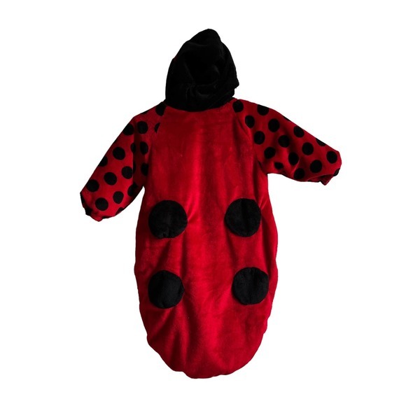 INFANT LADYBUG COSTUME Halloween Dress Up Size 0-6‎ MONTHS. Hooded Pouch - Picture 4 of 4